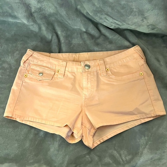 NWOT True Religion Pink Joey Short Size 31